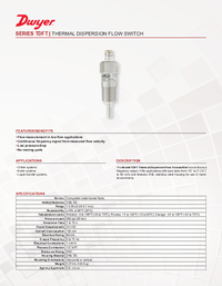 Thumbnail of document Data Sheet - TDFT Thermal Dispersion Flow Transmitter